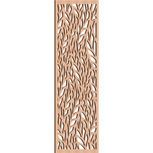 Image of Ortonville Decorative Pierced Fretwork Wood Wall Panels, 21 3 /8 inchW x 54 3 /8 inchH x 3 /8 inchT, Alder