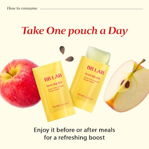 NUTRIONE BB LAB Apple Cider Vinegar Jelly – 5,000mg Per Pouch, Zero Sugar, 20g x 14 Packs, Premium Korean Apple Cider Vinegar, Convenient, Delicious & Refreshing Apple Flavor - image 4