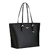 Handbag Tote Bag for Women, Laptop Bags Soft PU Leather Ladies Handbag Shoulder Bag Top Handle Bag for School Work Travel (Black) #2