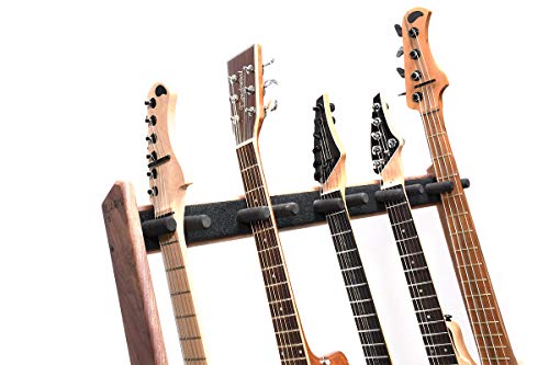 Ruach GR-2 Support de guitare personnalisable 5 positions avec support pour guitares et étuis – Noyer - Les Beatles, Paul McCartney, John Lennon, RIngo Starr, George Harrison Ruach GR-2 Support de guitare personnalisable 5 positions avec support pour guitares et étuis – Noyer – Image 6