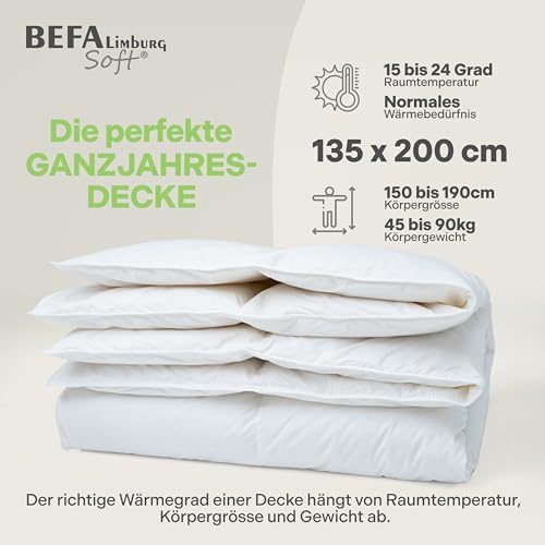 BEFA SOFT Daunendecke 135x200 Ganzjahr NOMITE
