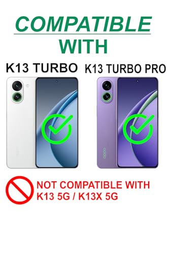 Image of Oppo K13 Turbo Pro 5G / Oppo K13 Turbo 5G Flip Cover Leather Finish | Inside TPU with Card Pockets | Wallet Stand | Complete Protection Flip Case
