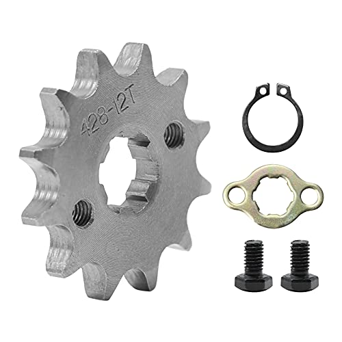 Saihisday 428 Chain Sprocket 12T 17mm for ATV Dirt Bikes