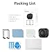 AMAZEAR Screen Protector and Lens Cap Combo for Insta360 X5 Accessories, Insta 360 X4/X5 Tempered Glass Film Screen Cover (2Pack) and Silicone Lens Guards Protective Case Bundle Kit