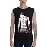 ZUDAPI Chester Bennington Tank Tops Men Summer Crewneck Casual Fashion Sleeveless T-Shirts Sports Gym Vest Tops Black