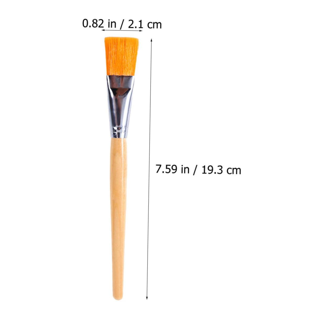 PACKOVE 3Pcs Handle Facial Mask Applicator Brush Gentle Head for Even Application for Sleeping Masks and DIY Treatments Safe Makeup Tool for Daily Use