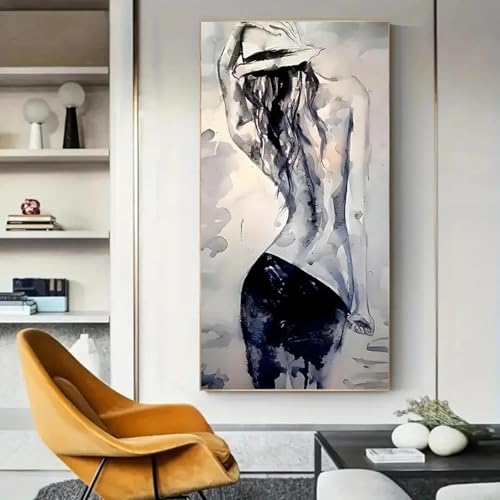 Impression sur toile minimaliste grand format pour décor de salon