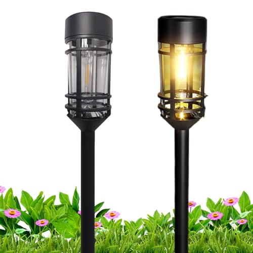 Solar Pathway Lights Outdoor, Waterproof Walkway Lamps, Decorative Garden Lighting with Solar Panels, Outdoor Decor Accessory, Lawn Lamp with Efficient Design, Supplies for Backyard Driveway Paths