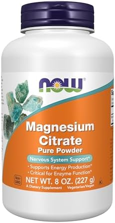 Now Foods, Magnesium Citrate, 100% Pure Powder, 8 Oz (227 G)