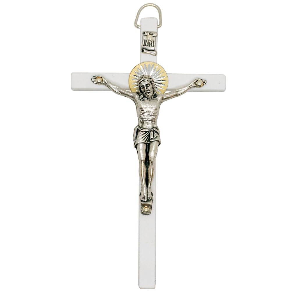 Amazon.com: VILLAGE GIFT IMPORTERS 5-1/2 Inch White Crucifix