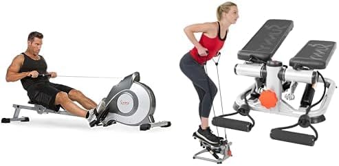 Sunny Health & Fitness Magnetic Rowing Machine Rower with 8-Level ResistanceSunny Health & Fitness Total Body Step Machine SF-S0978 Gray