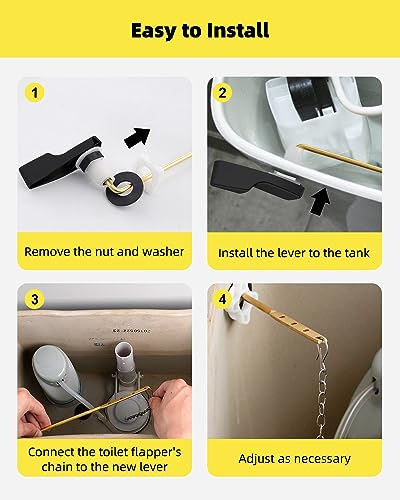 Hibbent Toilet Handle Replacement Compatible with American Standard Toilets - image 7