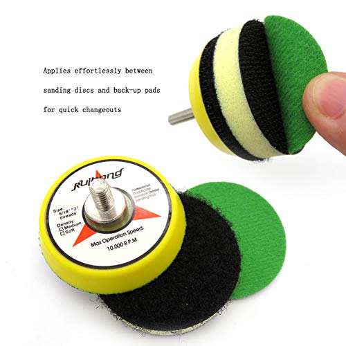 Mousse Interface Pad 50mm Ponceuse Support Pad pour Éliminer les Vibrations et Rayures - 5