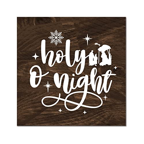 Panneau bois O Holy Night pour décorer un mur vide de chambre sans peindre