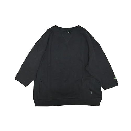 GOHEMP �S�[�w���v THREE QUARTER SL CREW �����Y �H�~ �X�E�F�b�g �V���v�� �r�b�O�V���G�b�g (JP, �A���t�@�x�b�g, L, GUNMETAL GRAY)