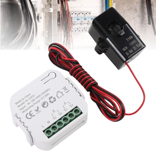 Compteur d'énergie monophasé rail DIN avec analyse en temps réel WiFi