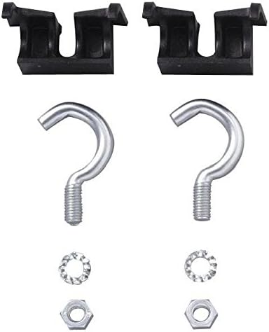 lock fastening set steel 12 -14 mm black/silver 8-piece