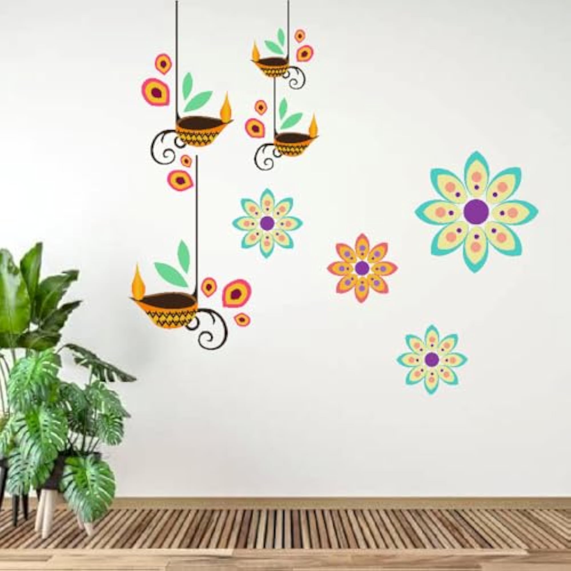Mahashiv Living Room Wall Sticker, Decorative Wall Art