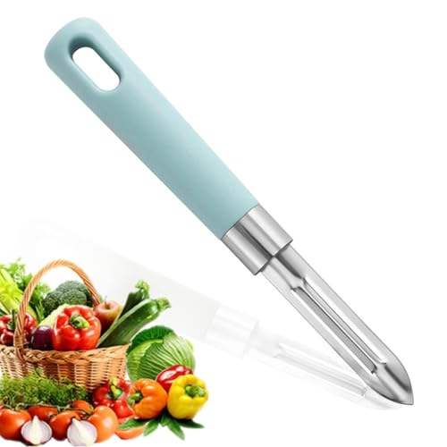 NTRUXZP Arcos Serie Gadgets - Cuchillo Mondador Pelapatatas - Hoja de Acero Inoxidable de 18.2cm - Mango de Polipropileno,pelador patatas,pelador de patatas,pelador arcos(azul）