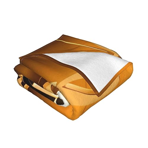Couverture flanelle ultra douce avec motif microphone pour salon - 4
