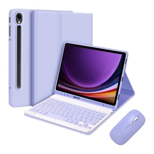 Clavier amovible pour Galaxy Tab S9 FE 10,9 pouces idéal pour le télétravail et les cafés