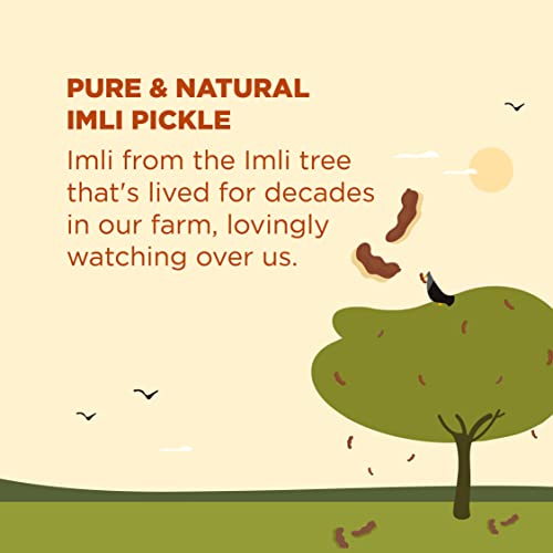 Image of Two Brothers Organic Farms - Tamarind Pickle (300g) | Tangy and Spicy Imli Pickle | Authentic Indian Imli Ka Achaar | Homemade Goodness of Sweet Tamarind | Versatile & Flavorful Achaar | Organic Pickle