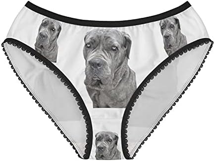 Big Grey Dog Panties, Big Grey Dog Underwear, Briefs, Cotton Briefs, Funny Underwear, Panties For Women