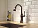 Delta Cassidy Oil Rubbed Bronze Bar Faucet with Pull Down Sprayer, Modern Single Hole Prep Sink Faucet, Single Handle, Venetian Bronze 9997-RB-DST