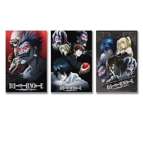 Generisch Anime Poster Set, 3 Stück, 20x30cm, Modern, Cartoon,...