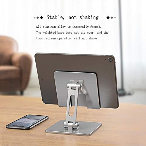qdlzlg aluminum alloy portable holder mobile smartphone support tablet stand for mobile holder desk cell phone holder color white fruit peach5
