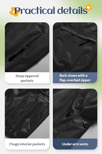 Image of CREATMO US Boys Girls Rain Coat Kids Reflective Cycling Jacket Waterproof Packable Children Windbreaker With Removable Hood