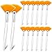 Patelai 14 Pieces Fan Brushes Applicator, Mask Brushes for Facial Makeup Tools for Face Cosmetic(Yellow)