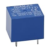 relais 3v dc Spulenspannung: 3 V DC. Heschen Leiterplattenrelais JQC-3F(T73) DC 3 V Spule SPST 7 A 240 V AC 5 Pin Terminals 5 Stück