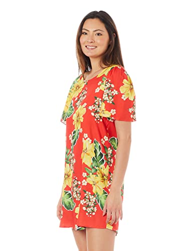 vestido curto estampado, Lança Perfume, lily garden, M
