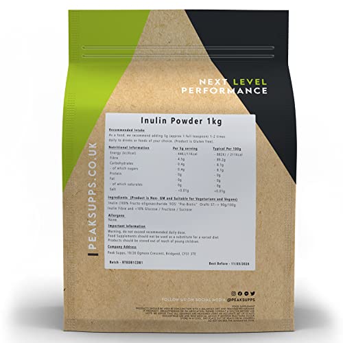 Inulin Powder 1kg Prebiotic Fibre