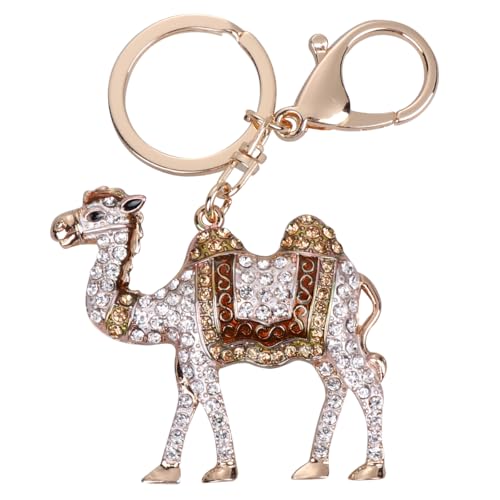 CALLARON Camel Shape Keychain Pendant Fashion Bag Accessories Lightweight Durable Key Holder Charm for Handbag Car Keys