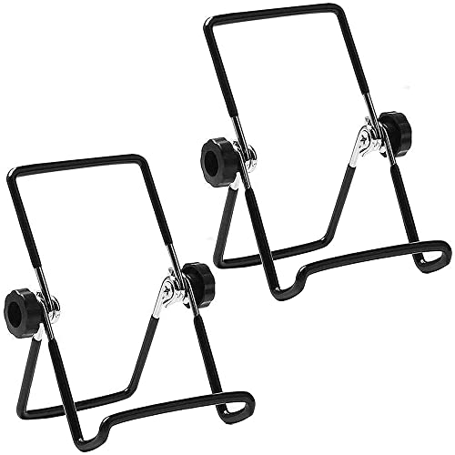 VOVIGGOL Metálico Soporte Tablet Ajustable 2 Piezas, Antideslizante Plegable Soporte iPad Mesa...