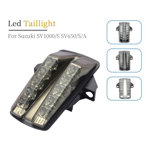 Luz trasera LED para Suzuki SV650 y SV1000 con intermitente integrado 3