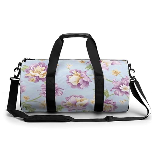 Sac de sport violet 45x23x23cm multifonction pour gym et voyage