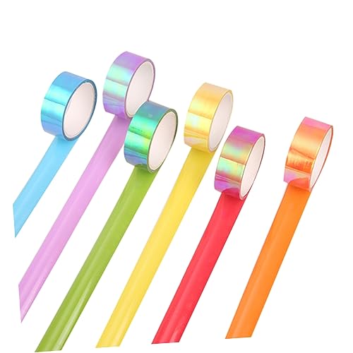 KONTONTY 5 Piezas cinta para bricolaje cintas de color sólido cinta para scrapbooking
