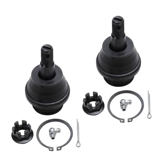 Detroit Axle - Both (2) Front Lower Ball Joints for Steel Control Arms Only [PRESS IN] - Fits Chevy GMC Sierra Silverado 1500 Models w/Torsion Bar Suspension