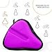 Bikeroo Comfort Bike Seat Cushion - Purple Wide Padded Gel Cover for Exercise, Mountain & Road Bikes, Universal Fit for Peloton & Stationary Bikes