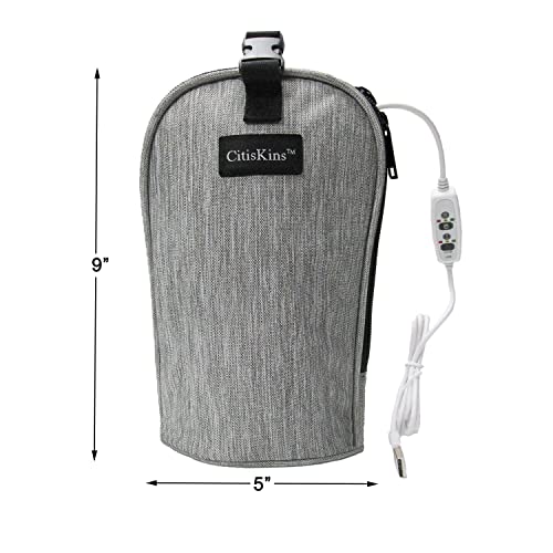 Portable Bottle Warmer, Grey, 9008 Bag