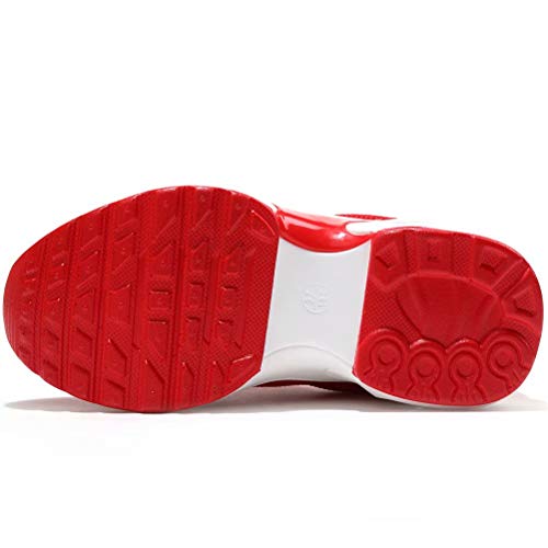 Kids Boys Girls Running Shoes Comfortable Fashion Light Weight Slip On Cushion Red, 12 Little Kid #TOP5
