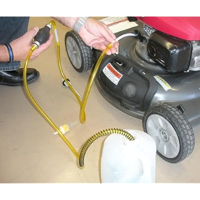 GasTapper Fuel Transfer Pump - 6 Ft Siphon Pump for Gas, Water, Oil, Fluid - Manual Hand Pump