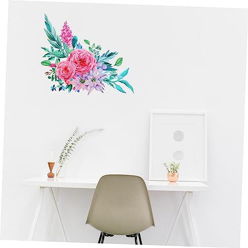 Pegatinas adhesivas pegatinas de peonías florales con relieve visual pack de 3 4