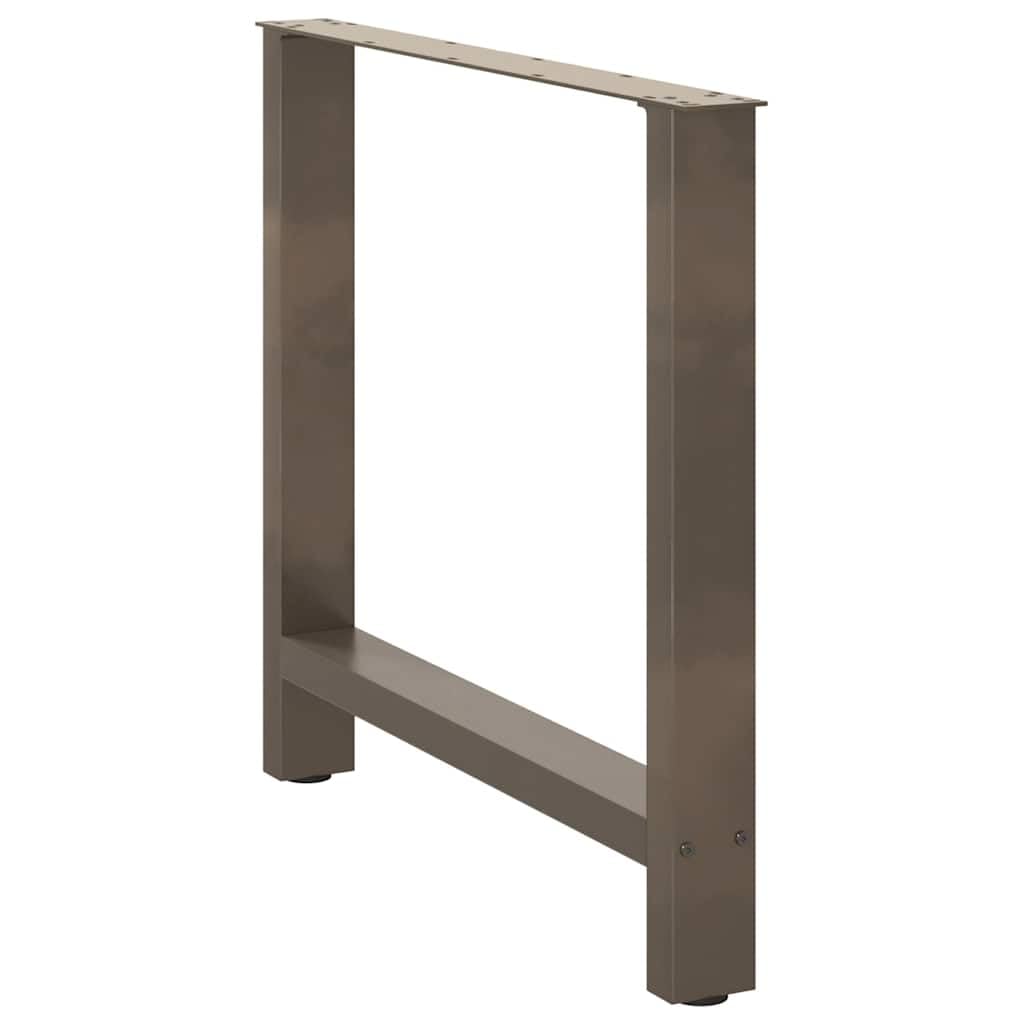 Gambe per tavolo da pranzo in acciaio, 2 pezzi, 70 x 72-73 cm