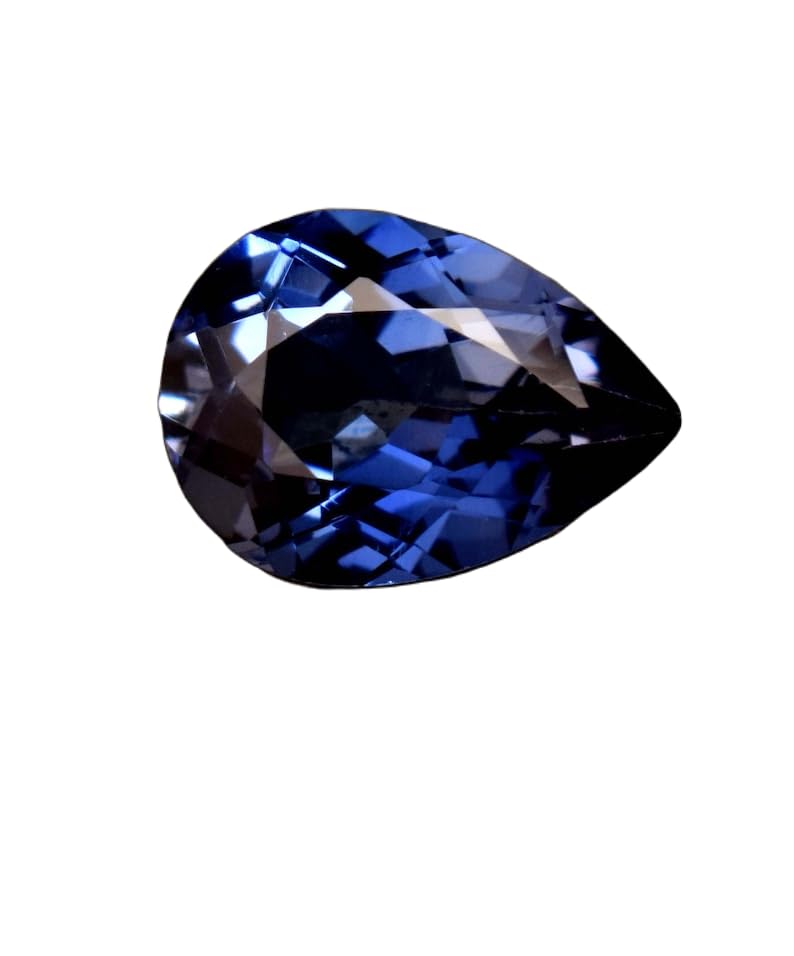 Saphir bleu gemme naturelle poire 11x8mm pour bague et pendentif DIY