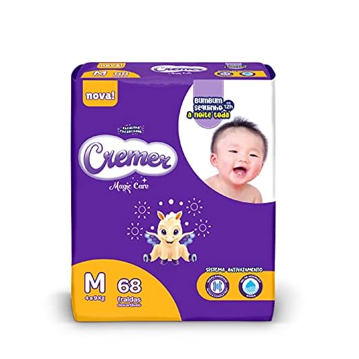 Fralda Cremer Hiper M 68 Unidades
