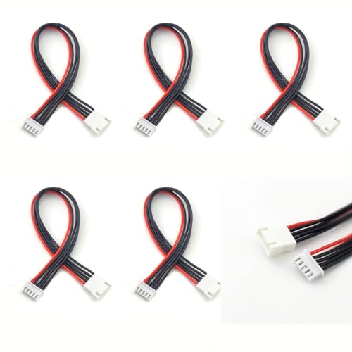 SoloGood 5PCS JST-XH 4S Balance Plug Extension Lead Wire 22A